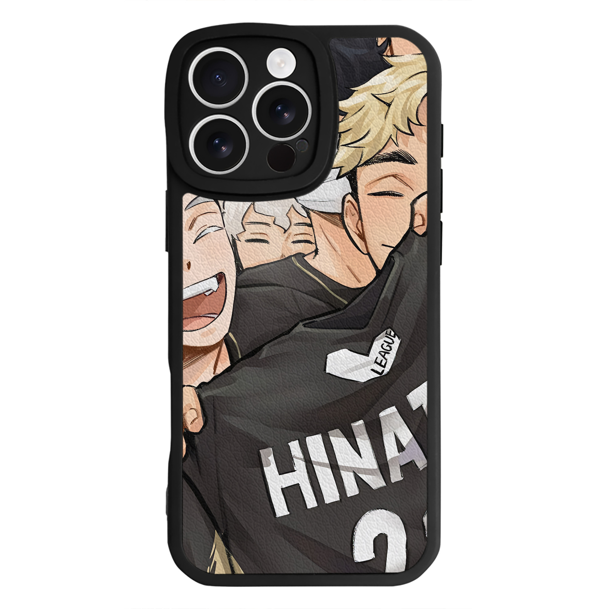 （画像用） ハイキュー!! Haikyu!! 【iPhone 16シリーズ対応】シリコンスマホケース（レザー調） 材質：シリコン